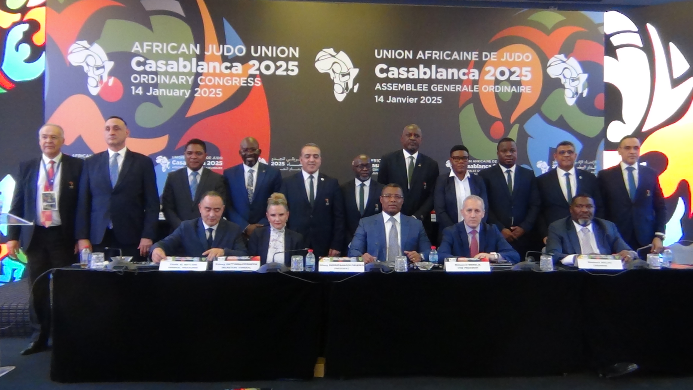 Les membres du bureau exécutif de l'Union Africaine de Judo 2025-2029