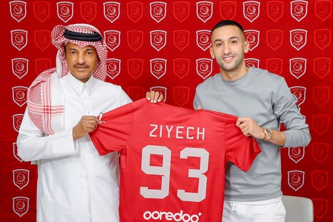 Hakim Ziyech signe au Al Duhail SC.