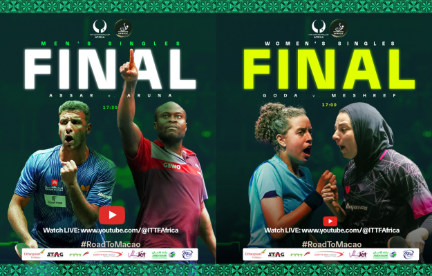 Finales Coupe d'Afrique ITTF 2025 : Omar Assar face à Quadri Aruna en homme. Et, la tenante du titre Dina Meshref à Hana Goda en dame.